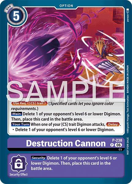 Destruction Cannon (Store Tournament 2026 Vol. 2 Participation Pack) - Digimon Promotion Cards (D-PR)