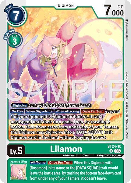 Lilamon - Starter Deck 24: Data Squad (ST-24)