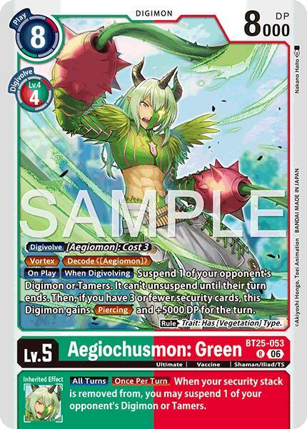 Aegiochusmon: Green - Dual Revolution (BT-25)
