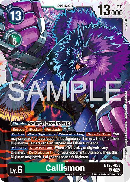 Callismon - Dual Revolution (BT-25)