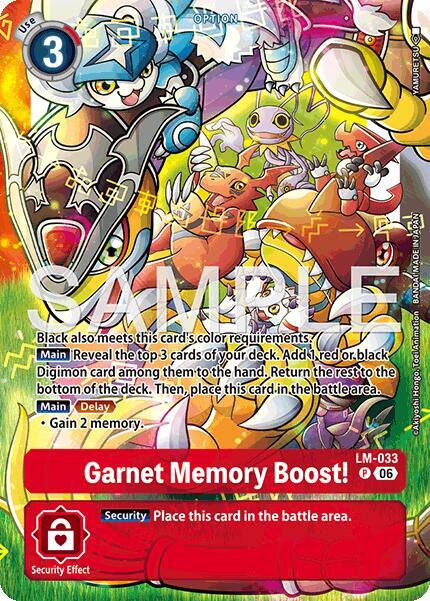 Garnet Memory Boost! (Alternate Art) - Starter Deck 23: Beatbreak (ST-23)
