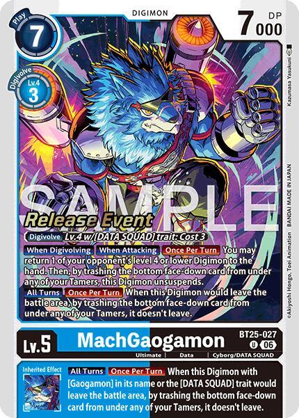 MachGaogamon - Dual Revolution Release Event Cards (BT-25_PR)