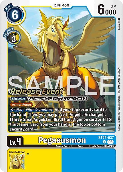 Pegasusmon - Dual Revolution Release Event Cards (BT-25_PR)