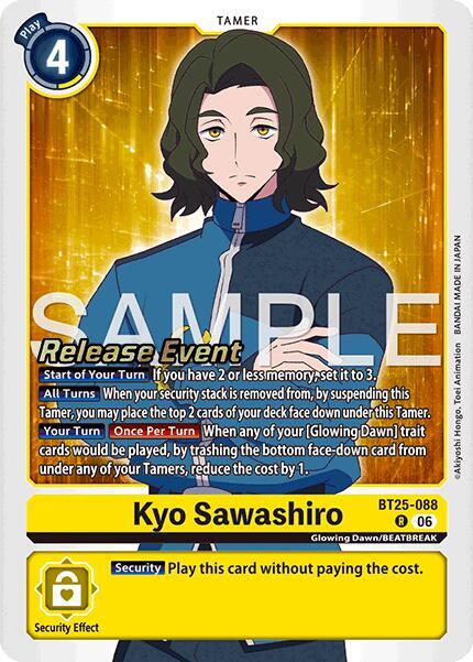 Kyo Sawashiro - Dual Revolution Release Event Cards (BT-25_PR)