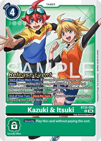 Kazuki & Itsuki - Dual Revolution Release Event Cards (BT-25_PR)