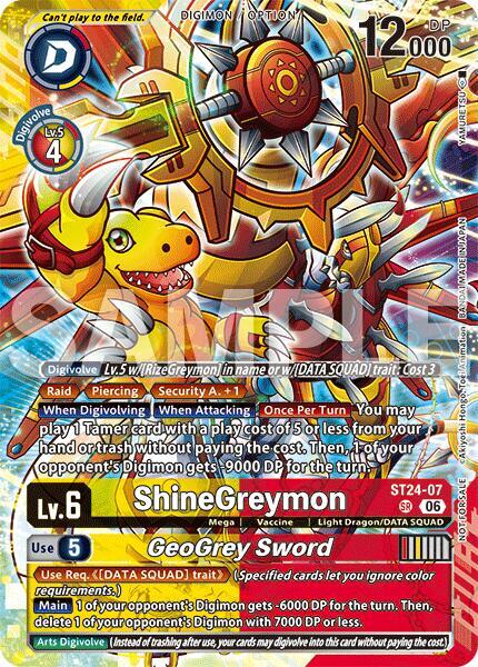 ShineGreymon // GeoGrey Sword (Dual Revolution Release Event Participant) - Dual Revolution Release Event Cards (BT-25_PR)