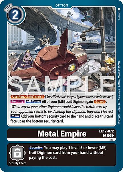 Metal Empire - Digital World Shambala (EX-12)