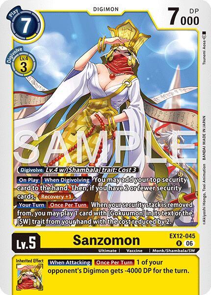 Sanzomon - Digital World Shambala (EX-12)