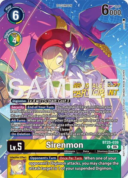 Sirenmon (Regionals 26-27 Season 2 Participant) - Dual Revolution (BT-25)