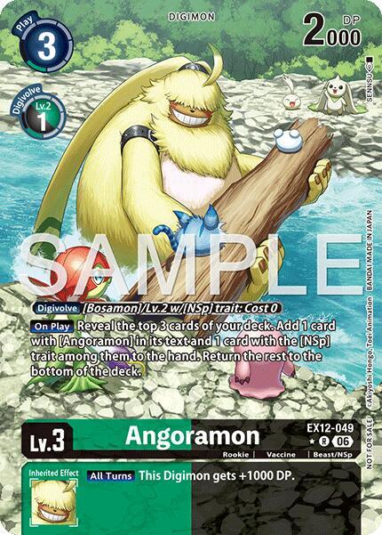 Angoramon (Box Topper) - Digital World Shambala (EX-12)