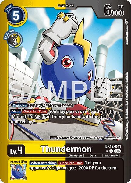Thundermon (Limited Foil) - Digital World Shambala (EX-12)