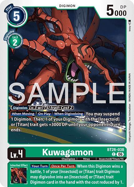 Kuwagamon - Timeless Bonds (BT-26)