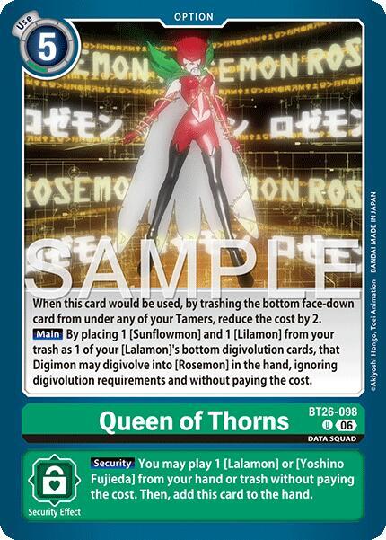 Queen of Thorns - Timeless Bonds (BT-26)