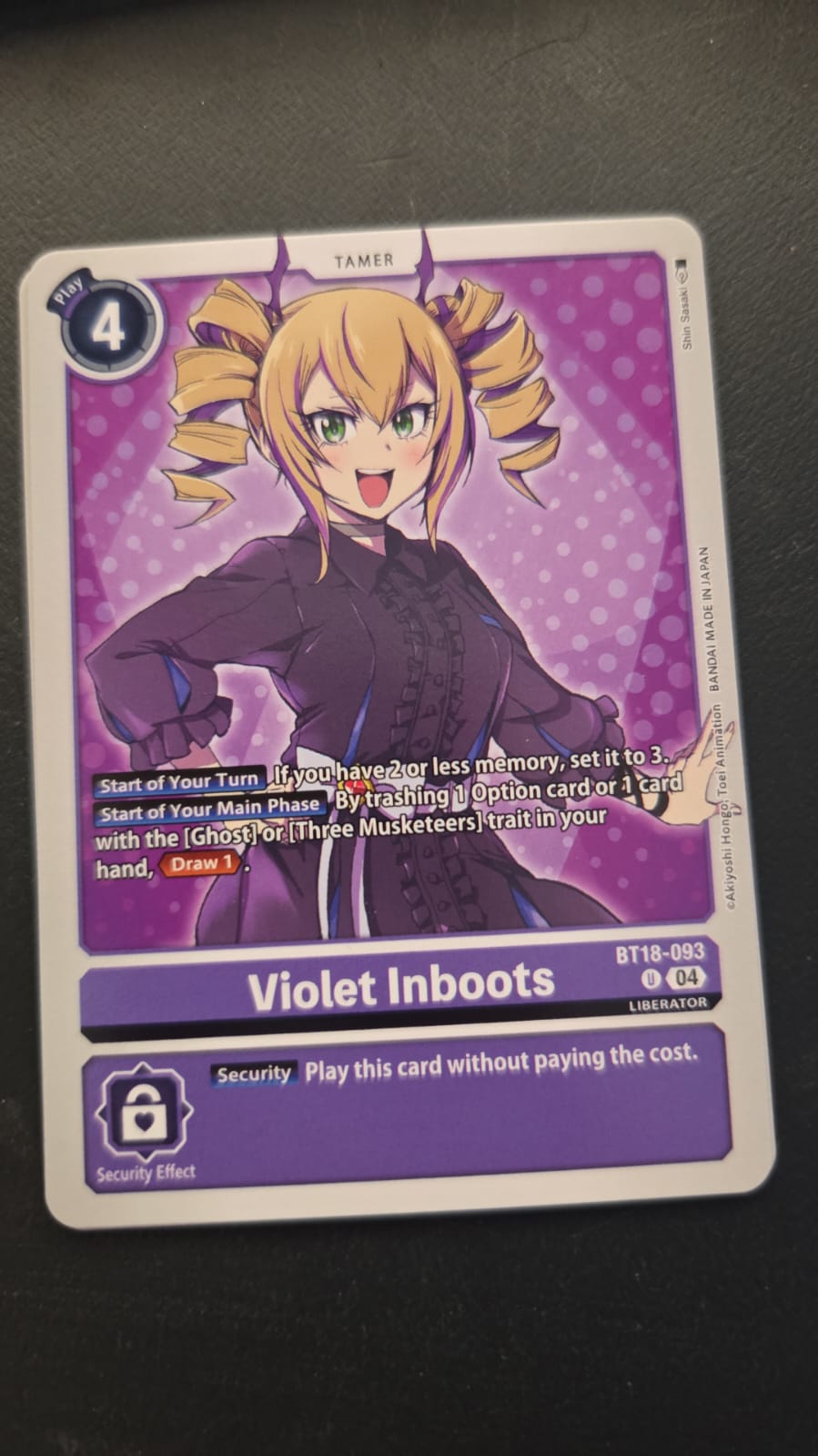 Violet Inboots - BT18-093 - Release Special Booster 2.0