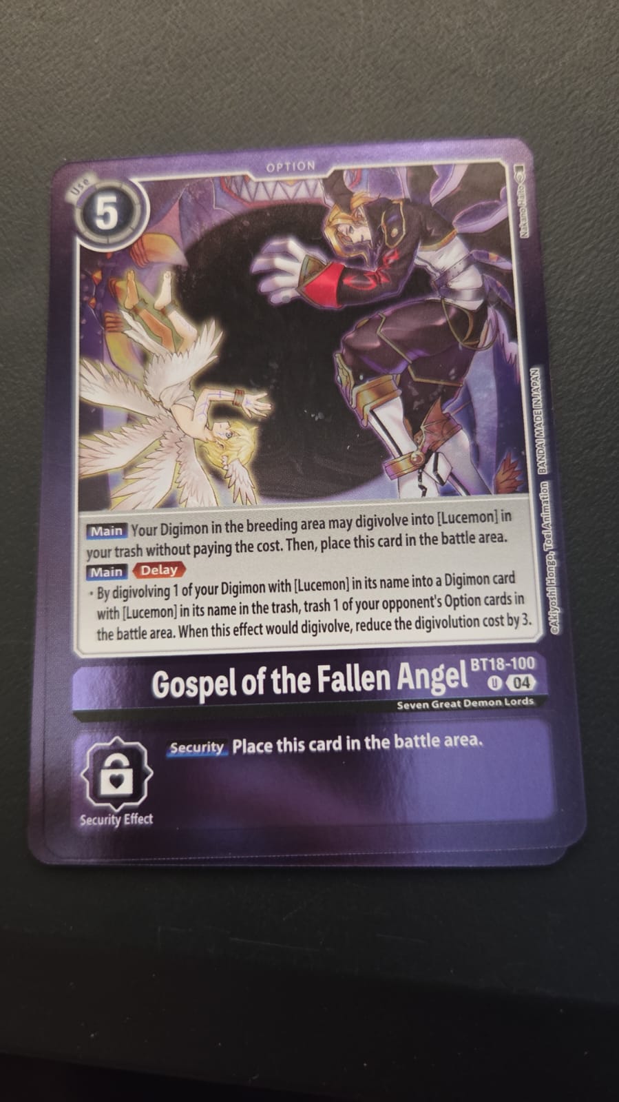 Gospel of the Fallen Angel - BT18-100 -Billion Bullet