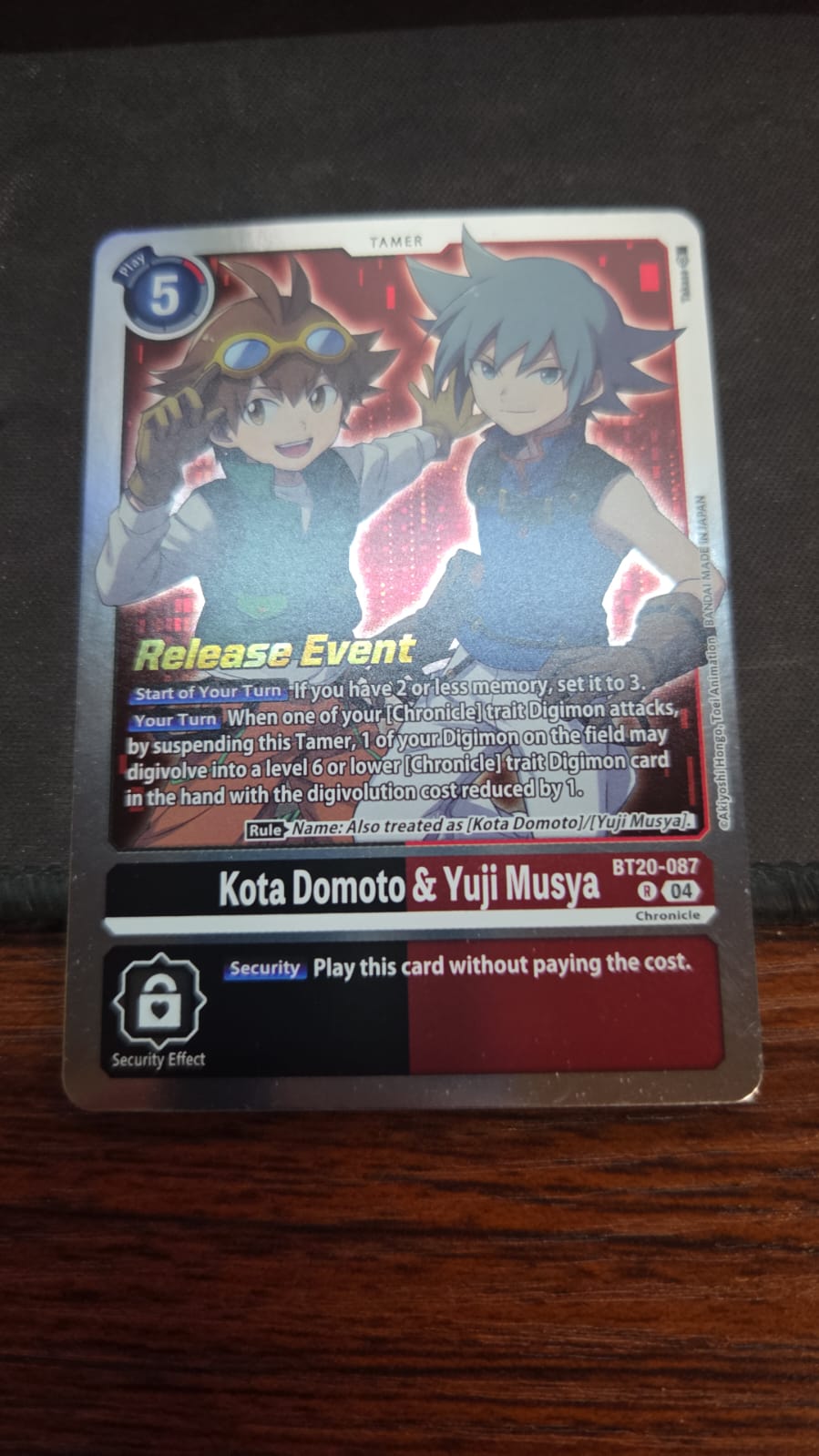 Kota Domoto & Yuji Musya - Release Special Booster 2.5 Celebration Event Cards (BT19-20_PR)