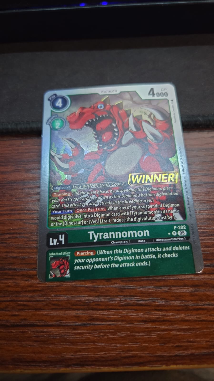 Tyrannomon (Store Tournament 2025 Vol.4 Winner Pack) - Digimon Promotion Cards (D-PR)