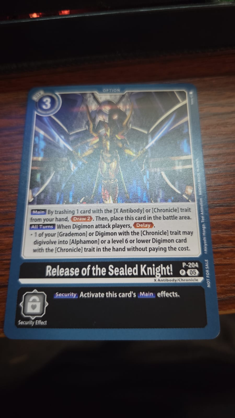 Release of the Sealed Knight! (Store Tournament 2025 Vol.4 Participation Pack) - Digimon Promotion Cards (D-PR)