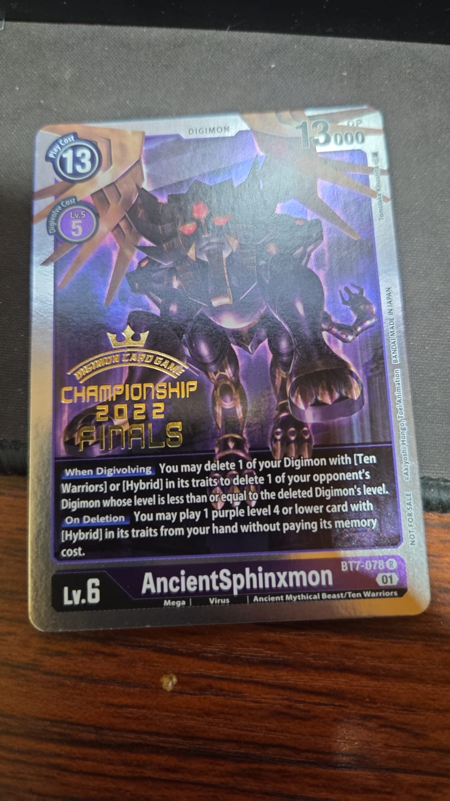 AncientSphinxmon (2022 Championship Finals Event Pack) - Next Adventure (BT-07)
